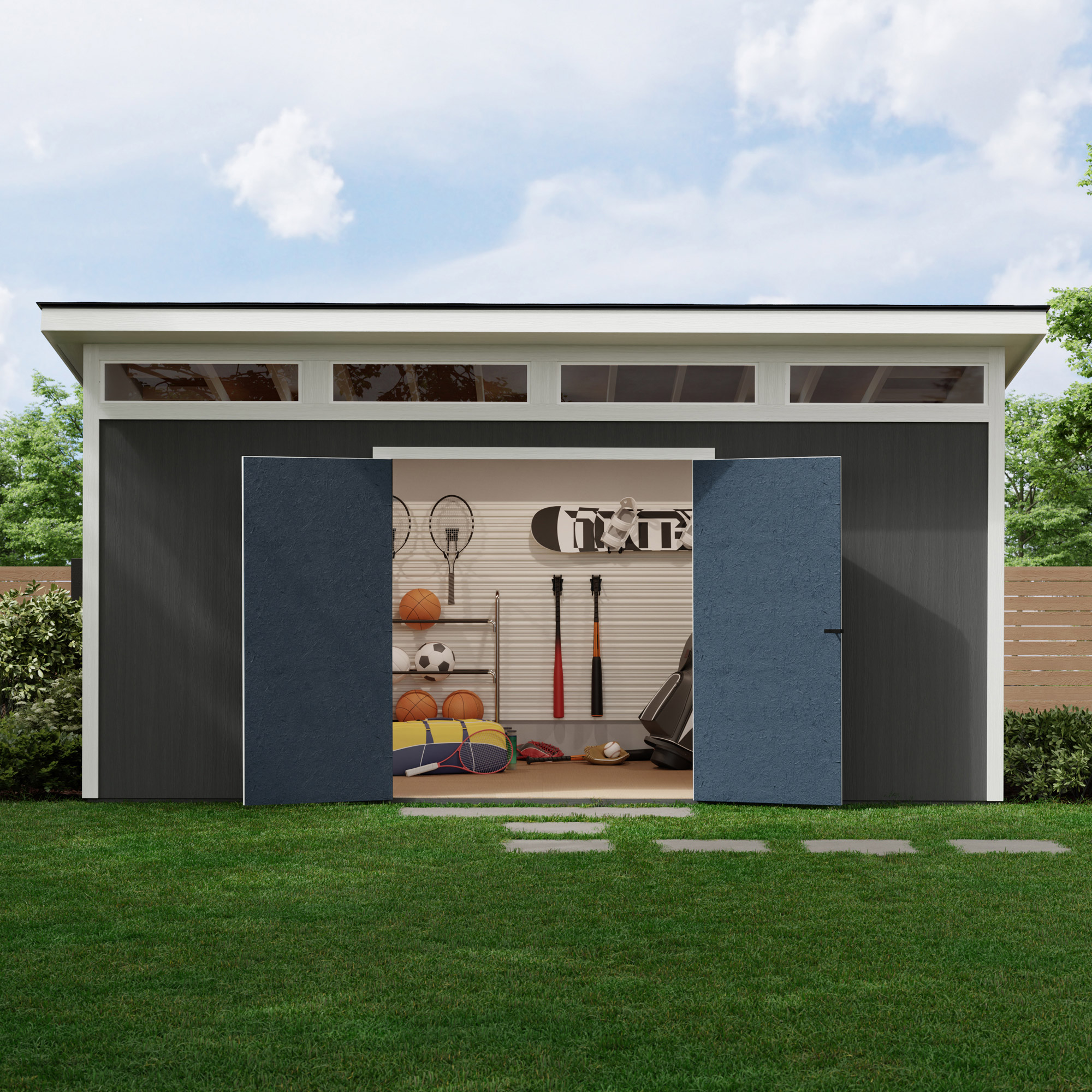 Yardline palmetto 16 x 8 wood shed do it yourself assembly costco