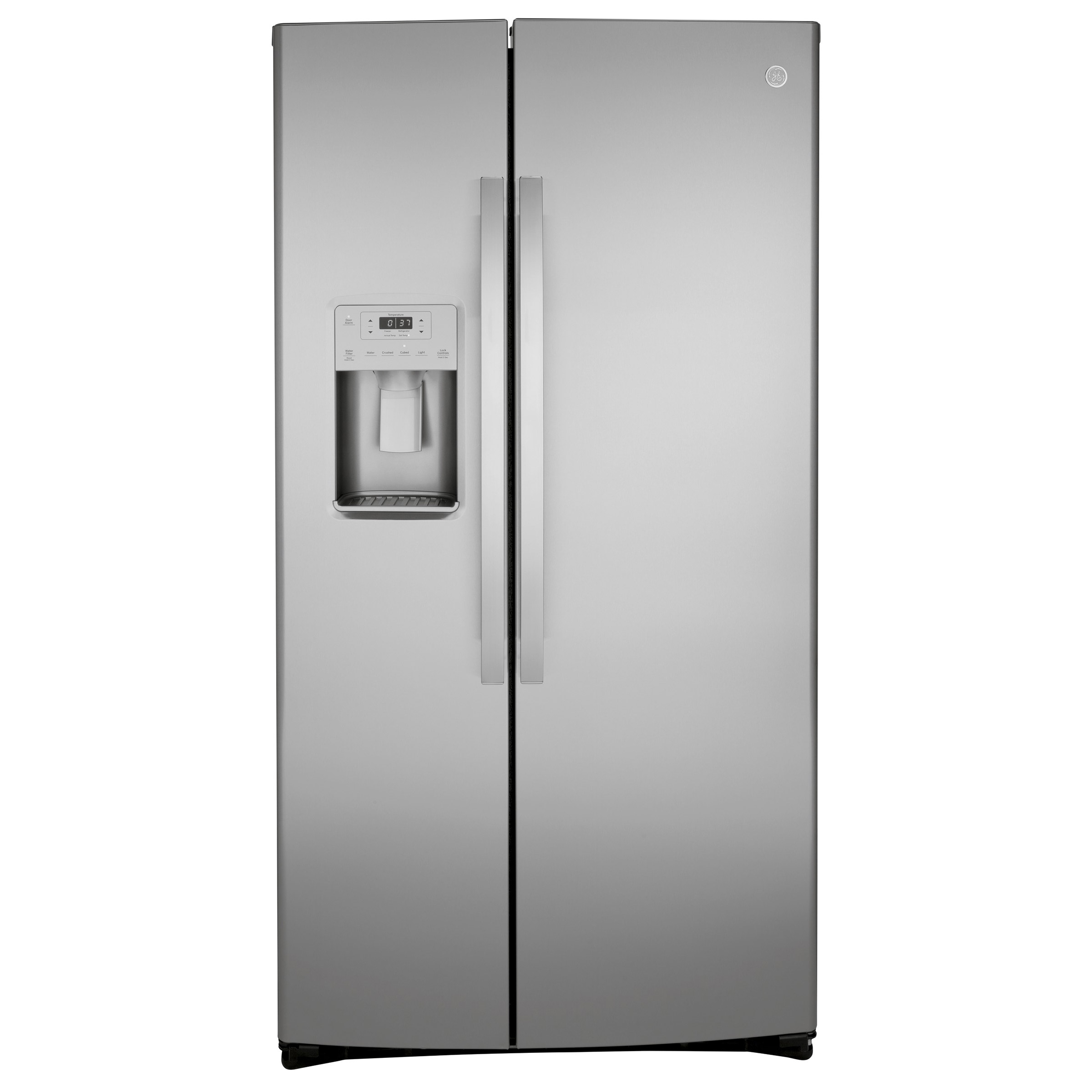GE 36 in. 25.1 cu.ft. Stainless Steel SidebySide Refrigerator with
