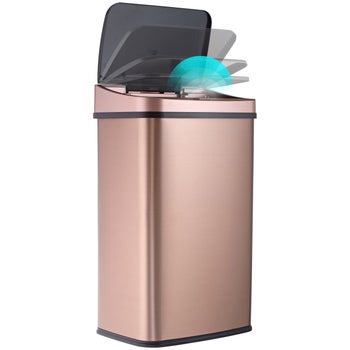 Nine Stars 50 L Sensor Bin, Gold Finish | Costco