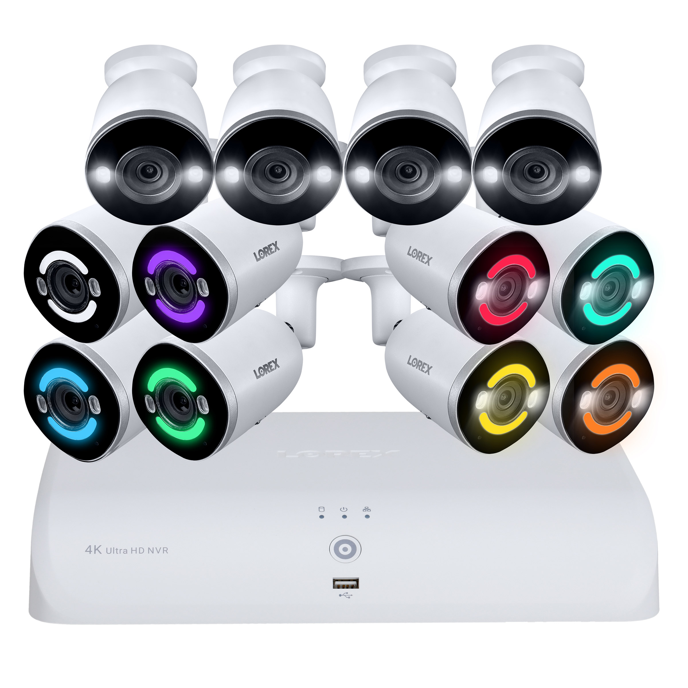 Lorex Fusion 4K 16Channel NVR Security System with 8 4K Wired Cameras