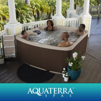 Aquaterra Spas Navarro 52-jet, 6-person Rotomolded Spa | Costco