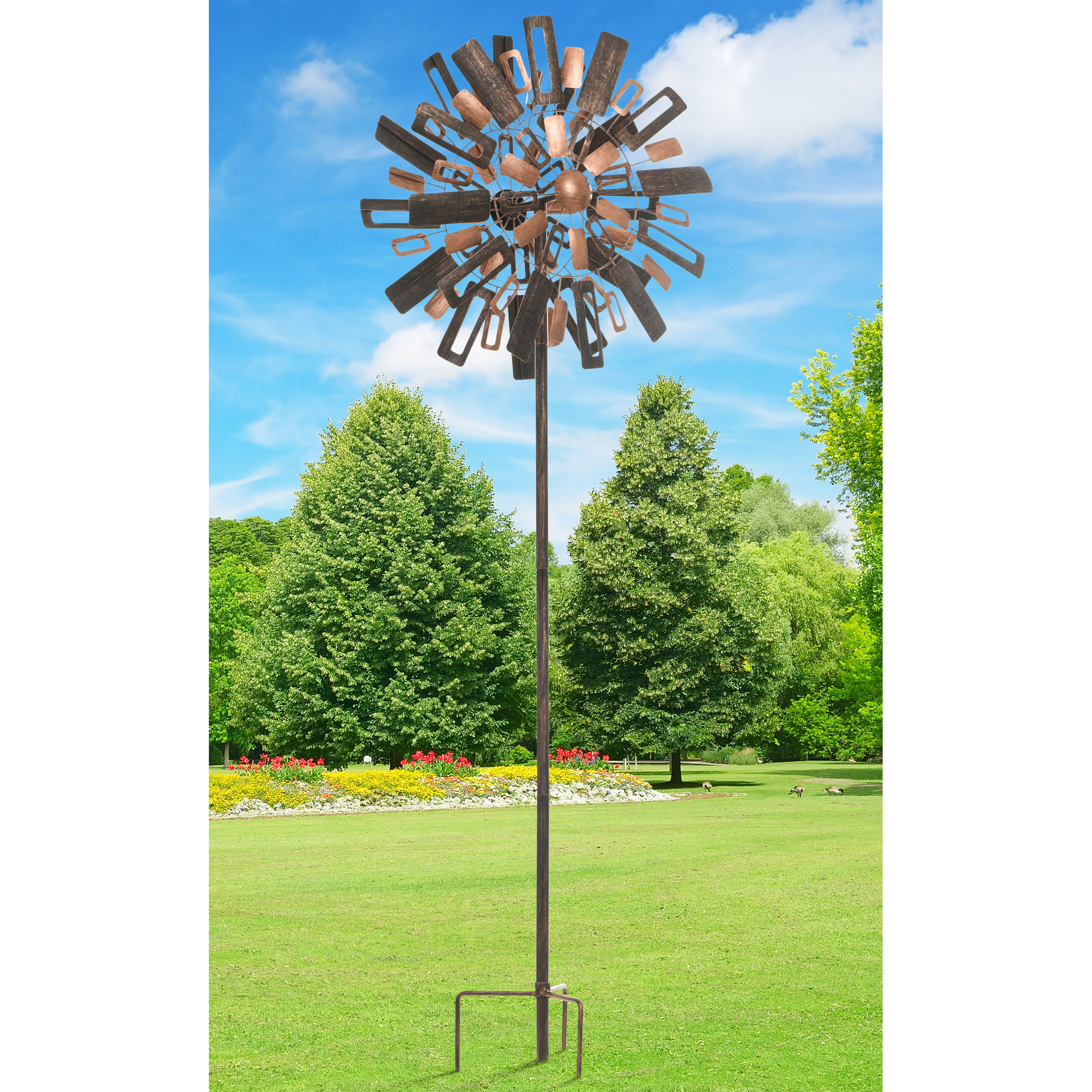 84 inch Tall Twotone outdoor Wind Spinner Costco