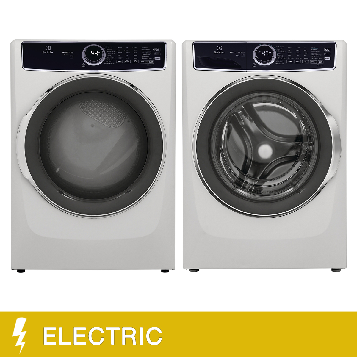 Electrolux 5 Series 2piece Stackable White Front Load Laundry Suite