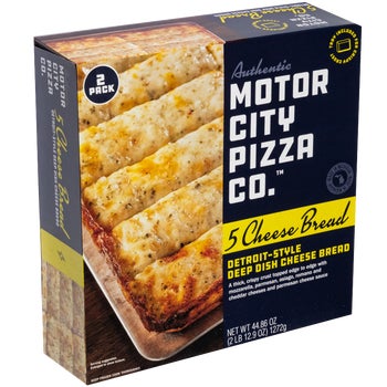 Authentic Motor City Pizza Co Detroit Style Deep Dish Cheese Bread