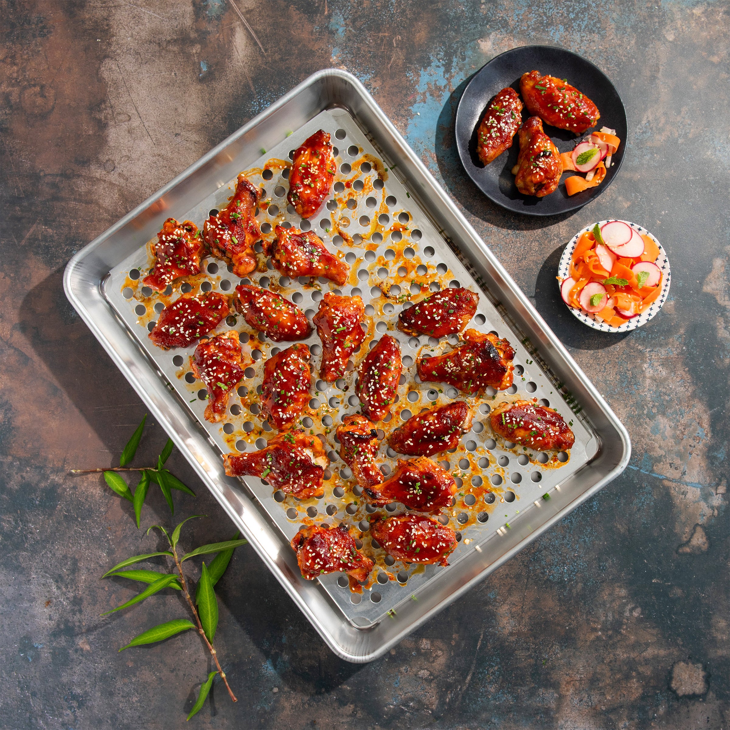 Nordic Ware Baking Sheet With Sides Nordic Ware Naturals 2-piece