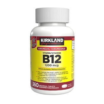 costco b12 injections Kirkland Signature Vitamin B12 1200 mcg, 360 sublingual tablets