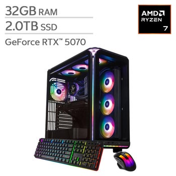 iBUYPOWER Element Gaming PC Desktop - AMD Ryzen 7 9800X3D - NVIDIA