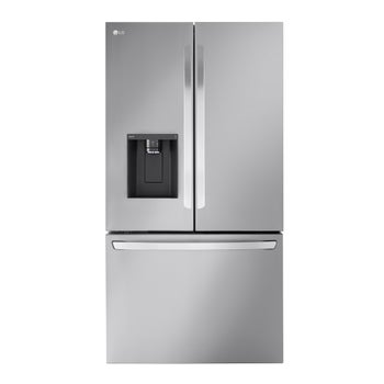 LG 36 in. 26 cu. ft. Stainless Steel Counter-Depth MAX Smart French Door Refrigerator with Dual Ice Makers