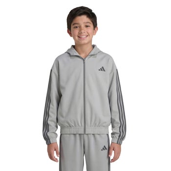 yotomo  グレー ジャケット (10-12) adidas Youth Tricot Hooded Full Zip | Costco