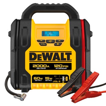 DeWalt Lithium Jump Starter with Compressor and USB Power Bank