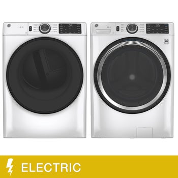 GE White Front Load Laundry Suite 5.5 cu. ft. Washer and 7.8 cu. ft. Dryer with Built-In Wi-Fi