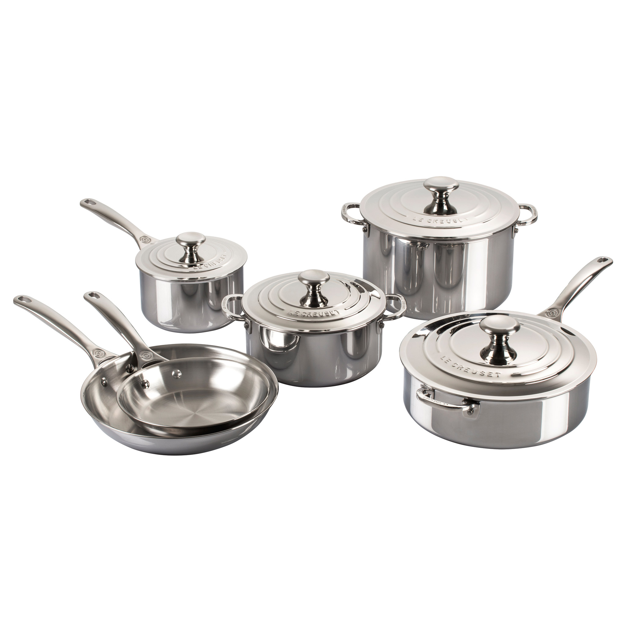 Le Creuset 10-piece Stainless Steel Cookware Set