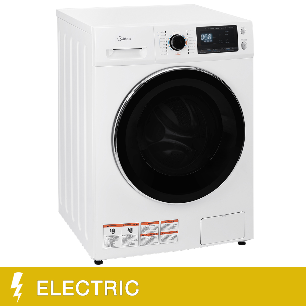 Midea 24 in. 3.1 Cu.Ft. All in One Ventless Washer Dryer Combo Costco