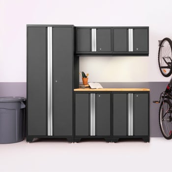 NewAge Products Bold Series 6-piece Cabinet Set with 30 in. Locker