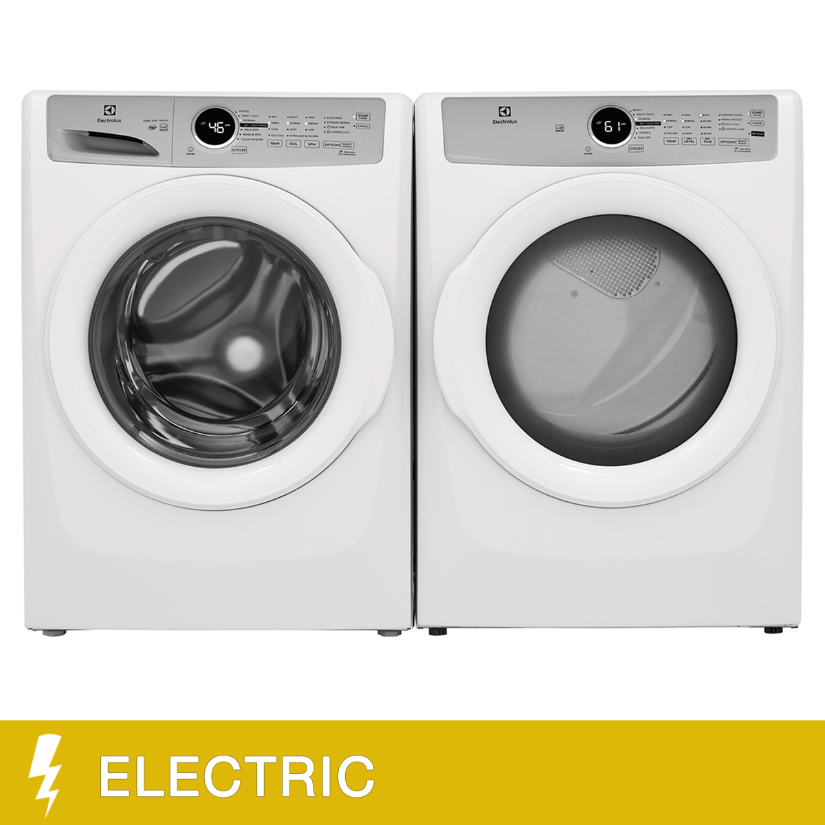 Electrolux 3 Series 2piece Stackable White Front Load Laundry Suite