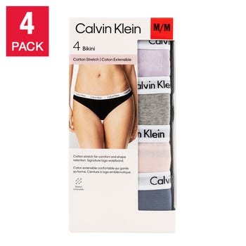 Calvin Klein Women’s Carousel Bikini, 4-pack