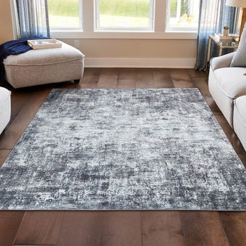 Wyatt & Ash Washable Indoor Area Rug, Jayden Gray 7'10