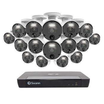 Swann 4K 16-channel NVR Security System with 16 Cameras
