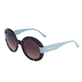 Lancel LA91003 Tortoise Gradient Brown Sunglasses | Costco display picture 1
