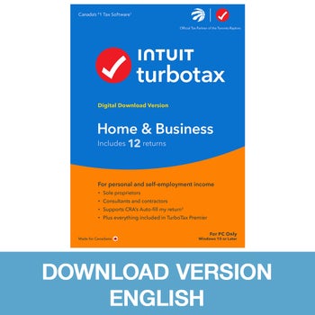 Intuit TurboTax Home & Business 2023, 12 Returns, English, Digital Download