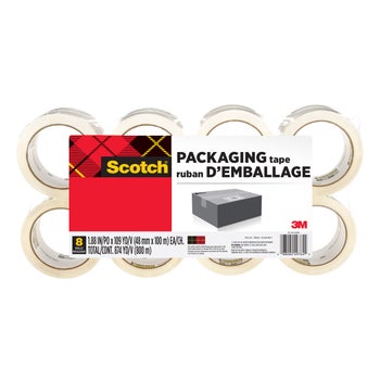Scotch Packaging Tape, 8-pack