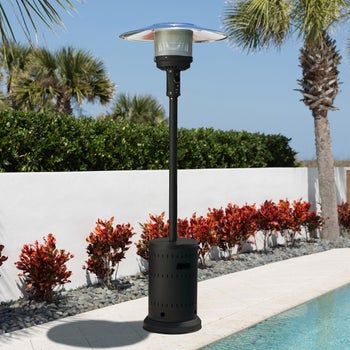 Fire Sense Matte Black Patio Heater | Costco