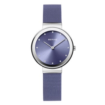 Bering Women\'s Watch Classic 10131-909 Lavender Dial Mesh Stainless Steel Bering Classic Mother of Pearl & Stainless Steel Women main image 4