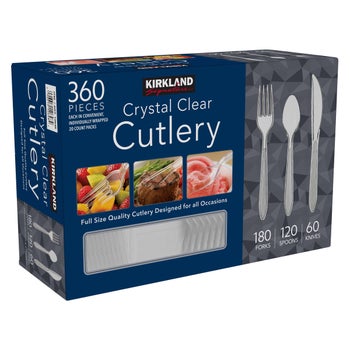 Kirkland Signature Cutlery, Clear, 360-count | Costco
