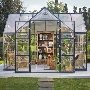 グリーンルーム Orange&Park カリフォルニア 額縁セット Palram Canopia Victory Orangery 10'x12' Greenhouse and Solarium w