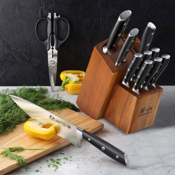 Cangshan Alps Series German Steel Forged Knife Set, 12-piece | Costco
