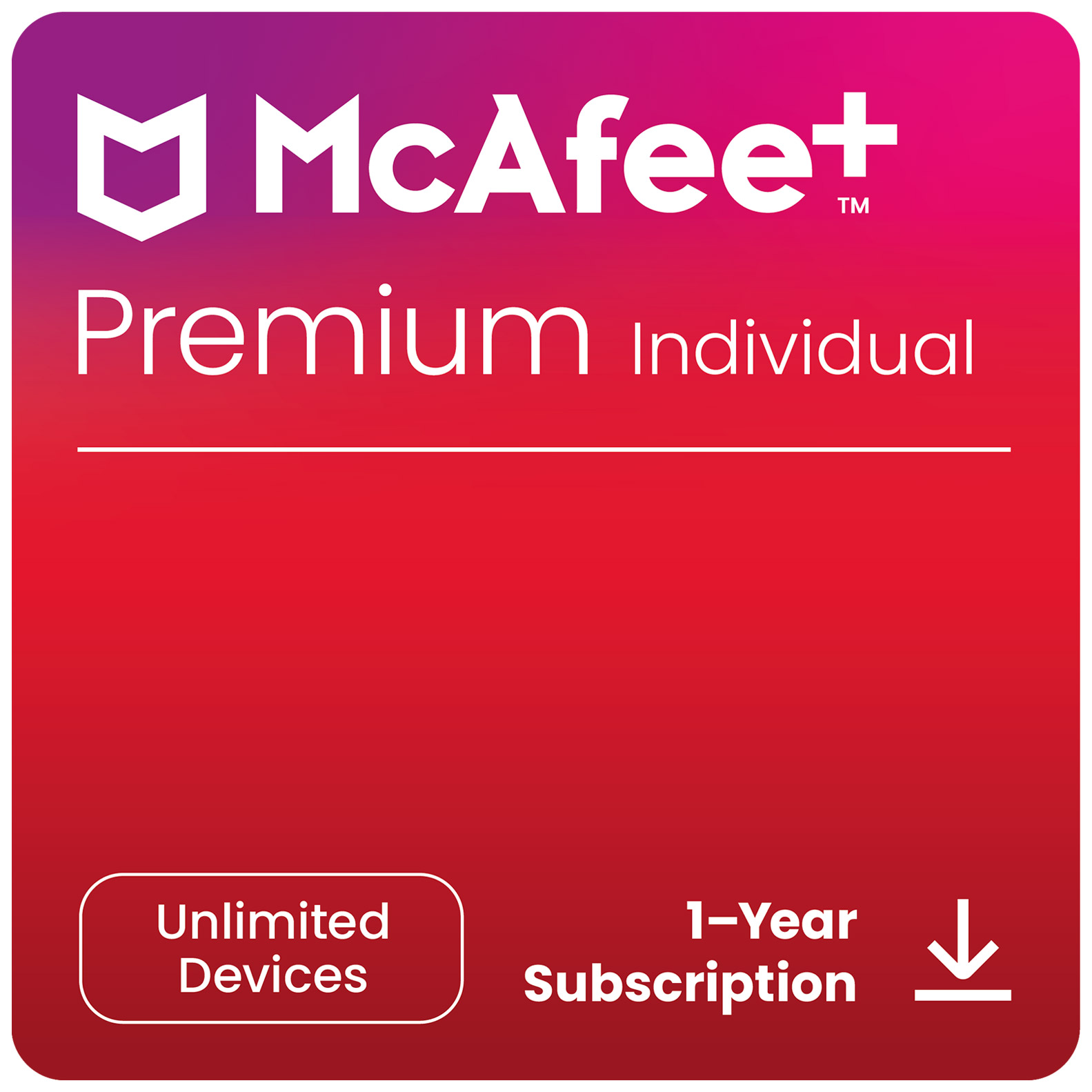 Member PC Bundle Offer Only - McAfee+ Premium Individual Unlimited Devices, 1-Year Subscription, (E-delivery)