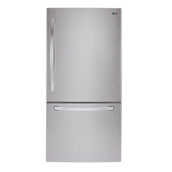 LG 30 in. 22 cu. ft. Smudge-Resistant Stainless Steel Two-Door Bottom Freezer Drawer Refrigerator with Smart Inverter Compressor