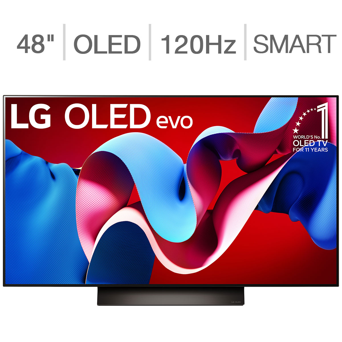 LG 48" Class - OLED C4 Series - 4K UHD OLED TV - AllState 3-Year Protection Plan Bundle Included for 5 Years of Total Coverage*