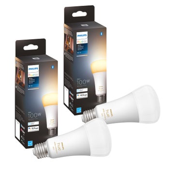 Philips Hue 100W White Ambiance A21 LED Bulbs, 2-pack | Costco