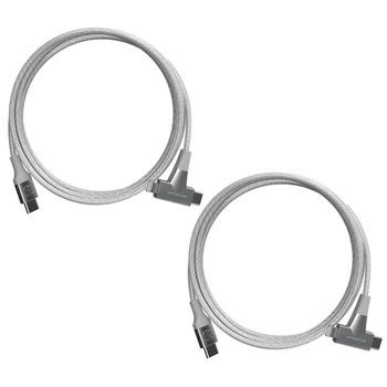 Scosche StrikeLine HH 2-in-1 USB-C/Lightning to USB-C Cable, 2-pack
