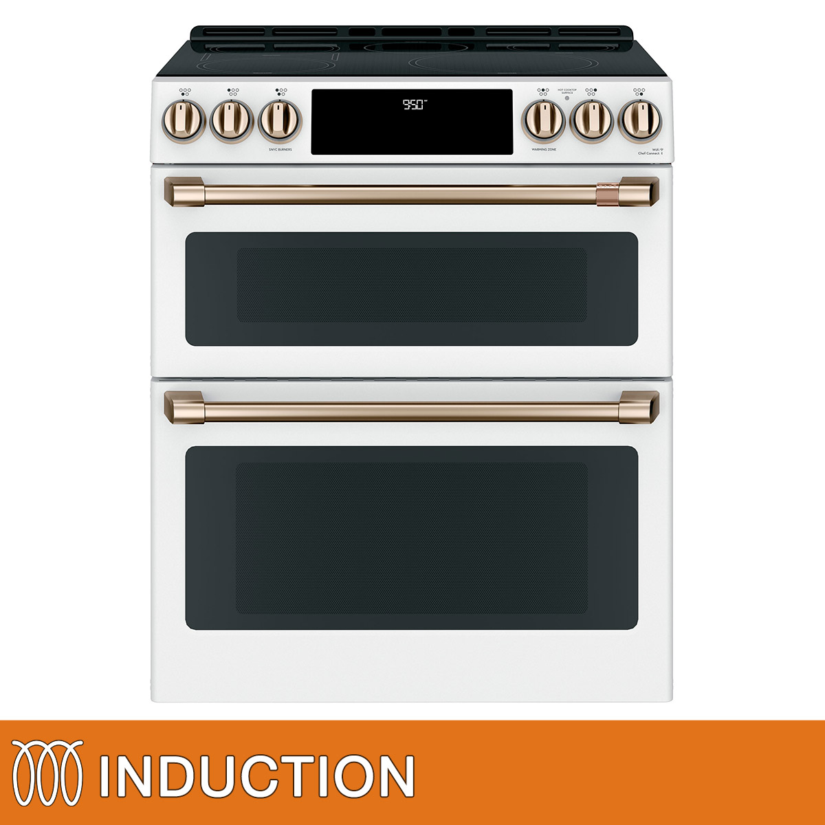 Café 30 in. Slidein Frontcontrol Induction and Convection Double Oven