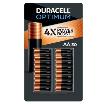Duracell Optimum AA Batteries with Power Boost Ingredients, 30-count