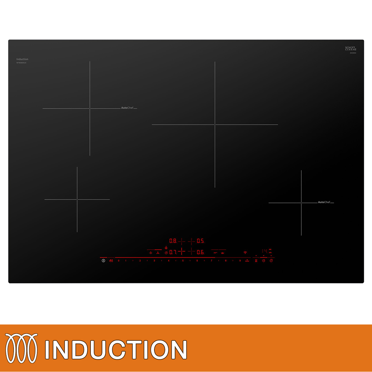 Bosch 800 Series 30 in Black Induction 4 Burner Cooktop Costco