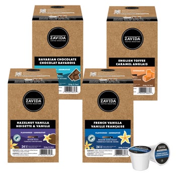 Zavida Flavours Variety Pack Coffee K-Cup Pods, 96- count | Costco