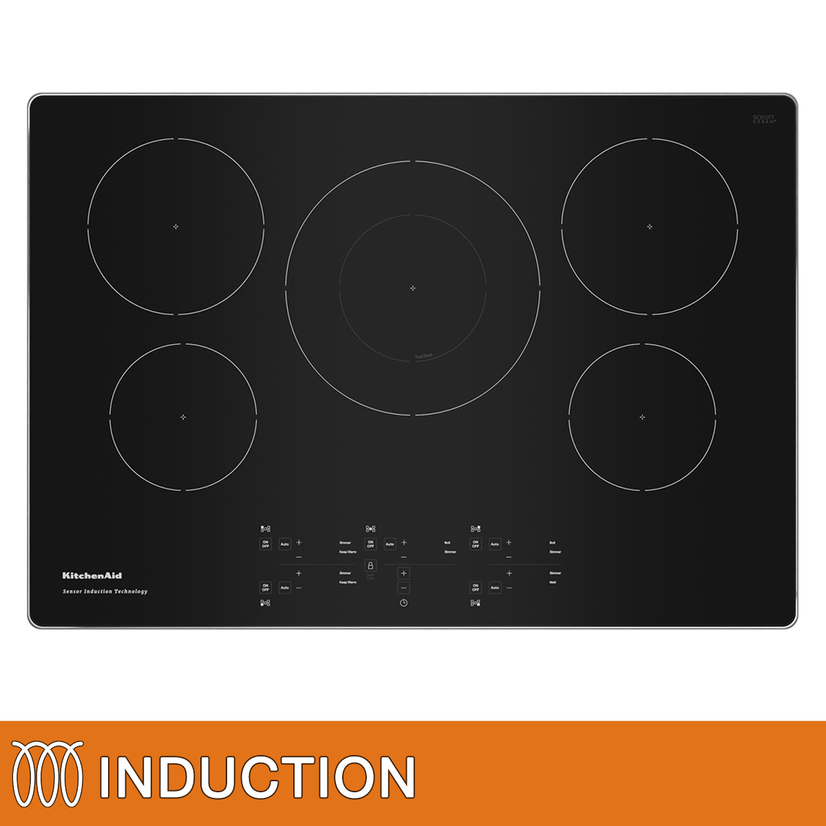 KitchenAid 30 in Stainless Steel Induction 5 Element Cooktop Costco