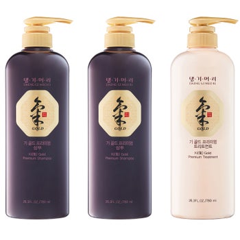 Daeng Gi Meo Ri Ki Gold Premium Shampoo and Treatment Set, 3-pack
