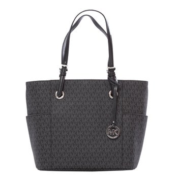 Michael Kors Jet Set Signature Tote Bag, Black | Costco