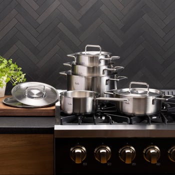 Fissler Pure Collection 9-piece Stainless Steel Cookware Set | Costco