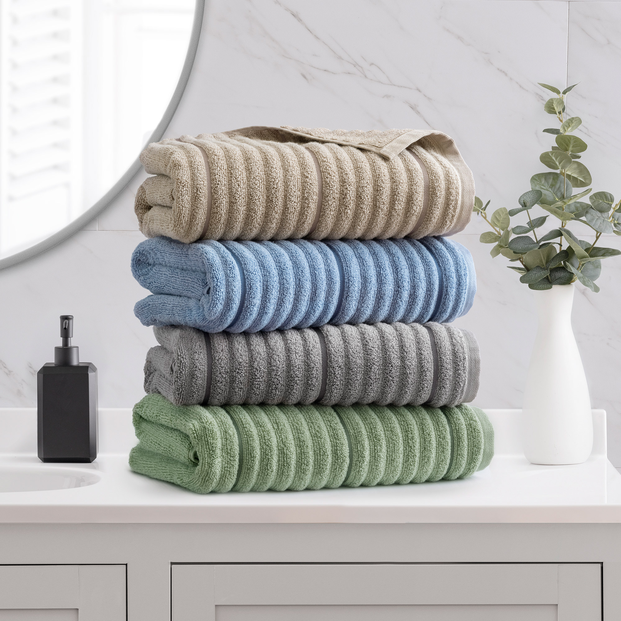 WelHome 100% Cotton Bumpy Textured Bath Towel 2-piece Set | Costco