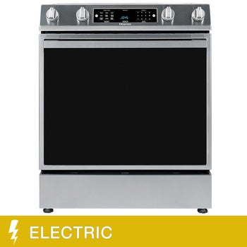 Hisense 30 in. 5.8 cu ft Stainless Steel Electric Slide-In Range with Air Fry and True Convection