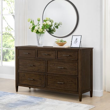 green emerald velvet dress Richmond Ridged 5 Drawer Dresser, Matte Sage Green main image 0