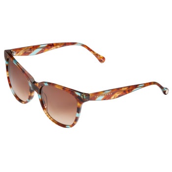 Trina Turk Mallorca Blue Tortoise Brown Sunglasses | Costco display picture 1