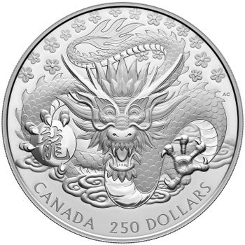 1 kg 2024 Lunar Year of the Dragon Royal Canadian Mint Silver Coin