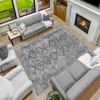Apache Chenille Area Rug, Theodora Gray, 8' x 10' | Costco