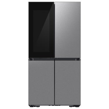 Samsung BESPOKE 36 in 22.8 cu. ft. Stainless Steel Counter Depth 4-Door Flex Refrigerator with Beverage Zone and Auto Open Door